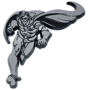 Robin Figurine Chrome Car Emblem