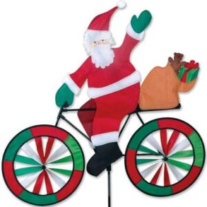 Santa Claus Large Bicycle Wind Spinner