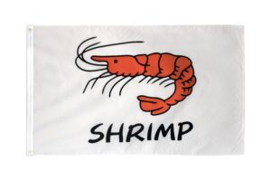 Shrimp 3x5 Flag