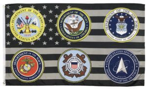 Six Military Branches Memorial 3x5 Flag