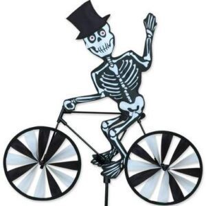 Skeleton Bicycle Wind Spinner