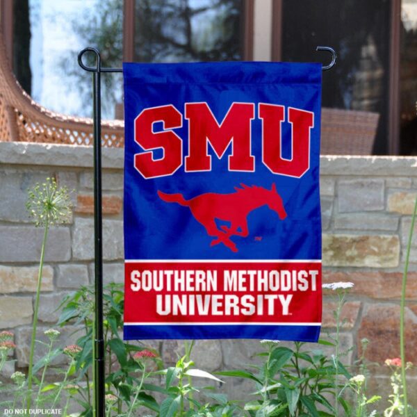 SMU Mustangs Double Sided Garden Flag