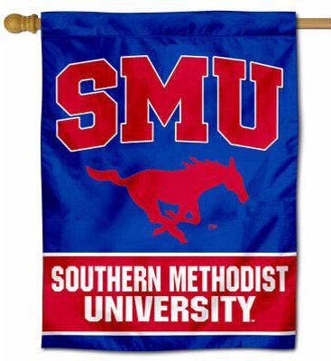 SMU Mustangs Double Sided House Flag