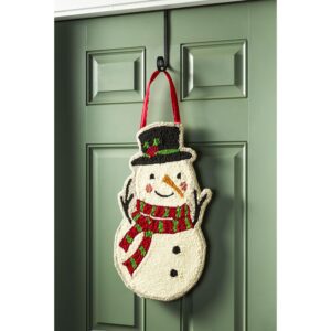 Snowman Hooked Decorative Door Hanger