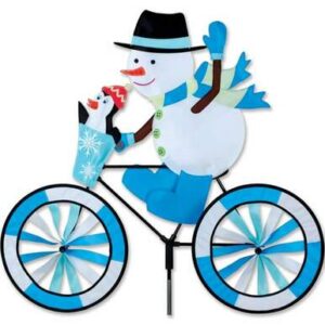 Snowman Large Bicycle Wind Spinner