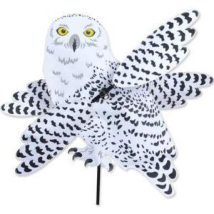 Snowy Owl Large WhirliGig Wind Spinner