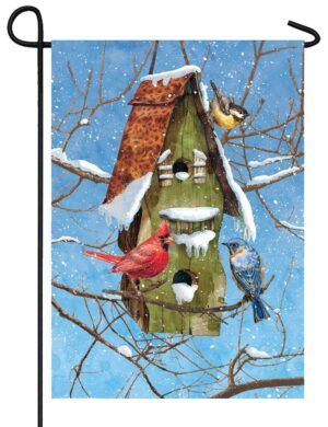 Snowy Songbirds Mailbox Cover