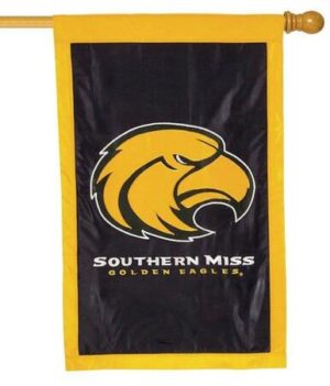 Southern Miss Golden Eagle Applique House Flag