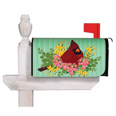 Spring Cardinal Nylon Mailbox Cover