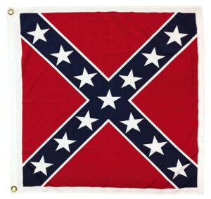 Square Confederate Battle Flag 38"x38" - Printed
