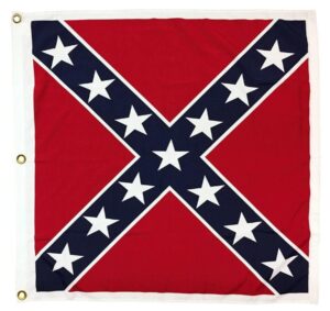 Square Confederate Battle Flag 52"x52" - Printed