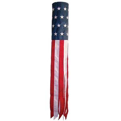 Stars and Stripes Embroidered Windsock 40 Inch