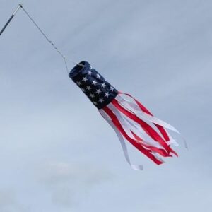 Stars and Stripes Embroidered Windsock 60 Inch