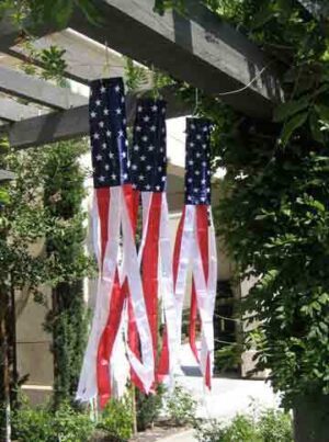 Stars and Stripes Shiny Windsock 60 Inch