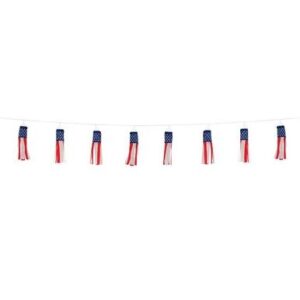 Stars and Stripes String of Baby Windsocks