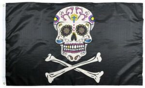 Sugar Skull Pirate 3x5 Flag