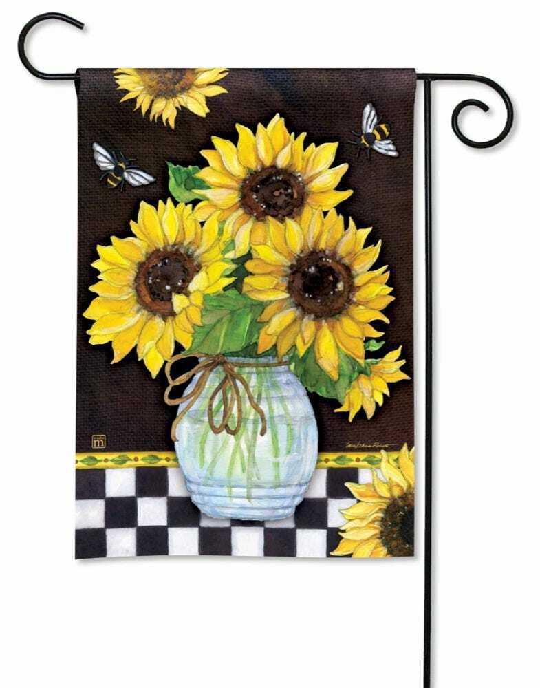 Sunflower Check Garden Flag - I AmEricas Flags