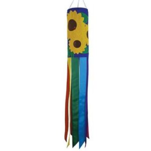 Sunflowers Embroidered Windsock