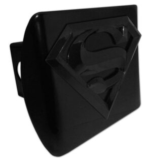 Superman Black 3D Black Hitch Cover