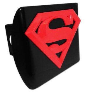 Superman Red 3D Black Hitch Cover