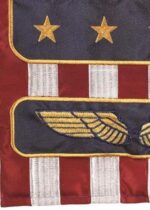 Support Our Troops Double Applique Garden Flag