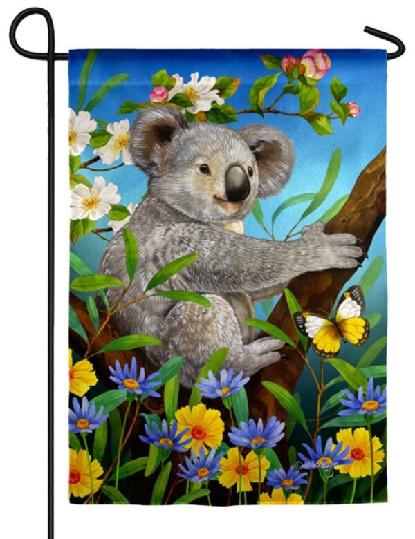Sweet Koala Suede Reflections Garden Flag