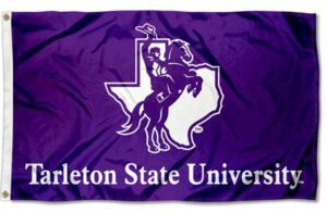 Tarleton State University Texan Rider 3x5 Flag