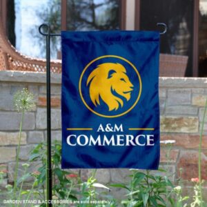 Texas A&M-Commerce Lion Logo Double-Sided Garden Flag