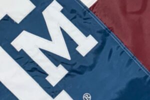 Texas A&M State Style 3x5 Applique Flag