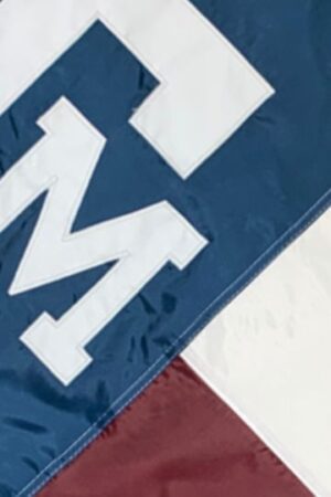 Texas A&M State Style 3x5 Applique Flag - Pole Sleeve