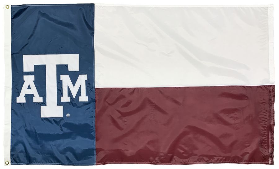 Texas A&M State Style 3×5 Applique Flag - I AmEricas Flags