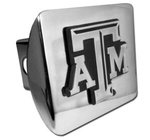 Texas A&M University ATM Shiny Chrome Hitch Cover
