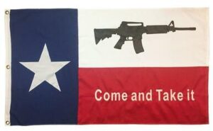 Texas Come and Take it M4 Rifle 3x5 2-Ply Polyester