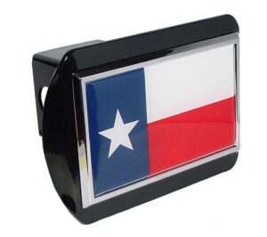 Texas Flag Black Hitch Cover
