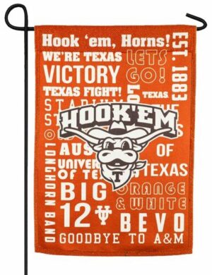 Texas Longhorn 2 Sided Suede Reflections Garden Flag Side 2