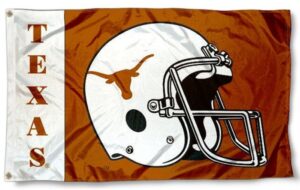 Texas Longhorns Football Helmet 3x5 Flag