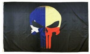 Texas Punisher Skull 3x5 Flag