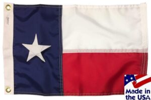 Texas Sewn Nylon 12x18 Boat Flag