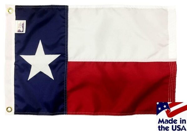 Texas Sewn Nylon 16x24 Boat Flag