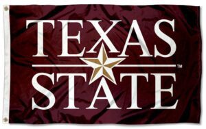 Texas State University 3x5 Logo Flag