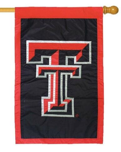 Texas Tech Applique House Flag