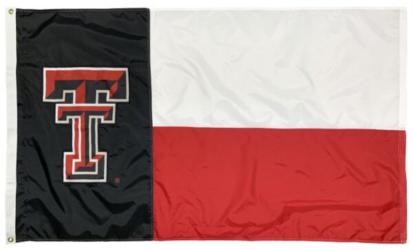 Texas Tech State Style 3x5 Applique Flag