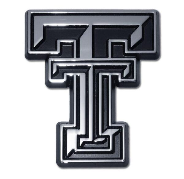 Texas Tech University Double T Chrome Car Emblem