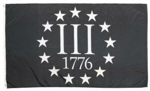 Three Percenter 1776 Union 3x5 Flag