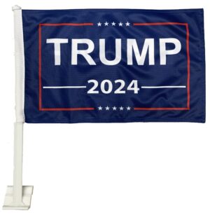 Trump 2024 Blue Car Flag