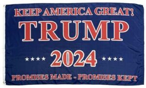 Trump 2024 Promises Made Promises Kept 3x5 Flag