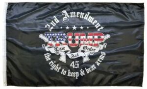 Trump 2nd Amendment Flag 3x5 Nylon
