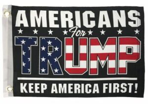 Trump Americans For Boat Flag Double Sided