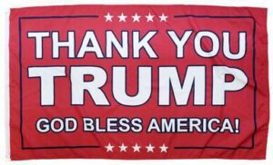 Trump God Bless America 3x5 Flag