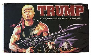 Trump Rambo 3x5 Flag